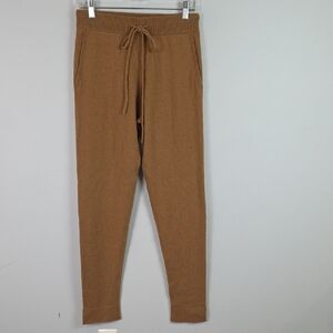 NEW Gentle Herd brown cashmere jogger pants size small